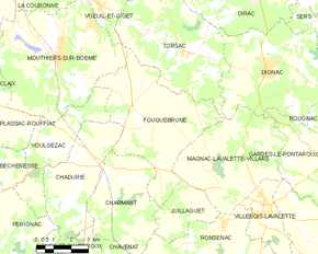 Poziția localității Fouquebrune