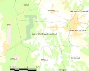 Poziția localității Saint-Projet-Saint-Constant