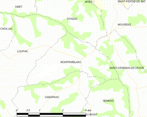 Monprimblanc: Komunumo en Ĝirondio, Francio