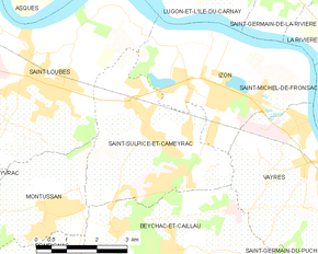 Poziția localității Saint-Sulpice-et-Cameyrac