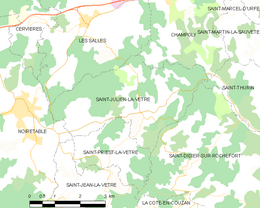 Saint-Julien-la-Vêtre - Localizazion