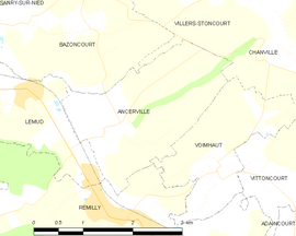 Mapa obce Ancerville