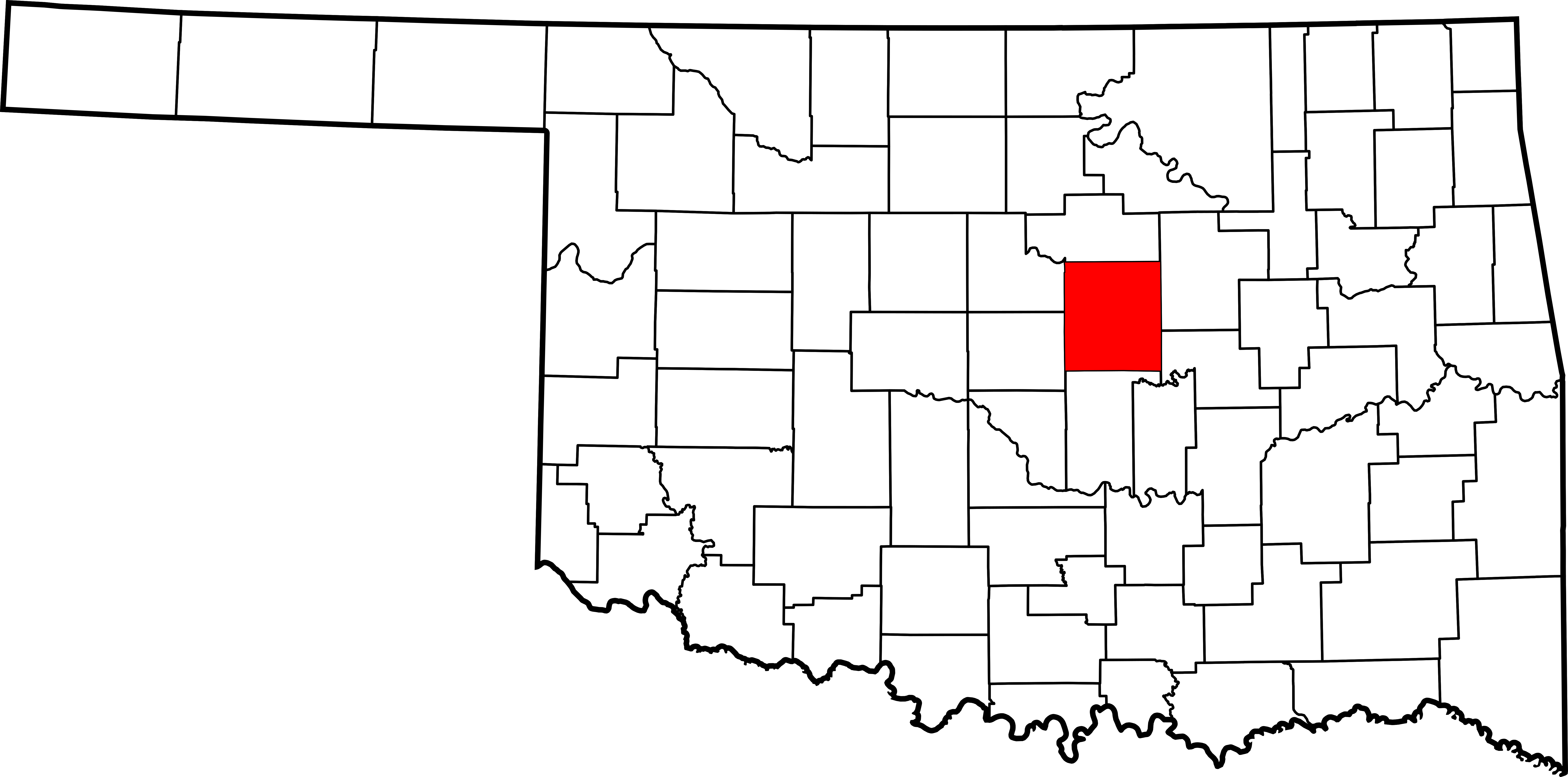 File Map Of Oklahoma Highlighting Lincoln County Svg Wikimedia