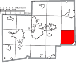 Location of Paris Township in Stark County
