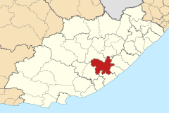 Map of the Eastern Cape with Amahlathi highlighted (2011).svg