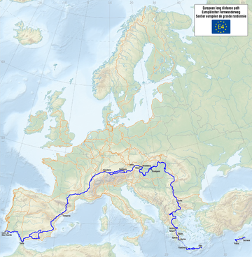 File:Map of the European Long Distance Path E4.png