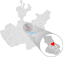 Ubicación de la ciudad de Guadalajara en la Zona metropolitana de Guadalajara.