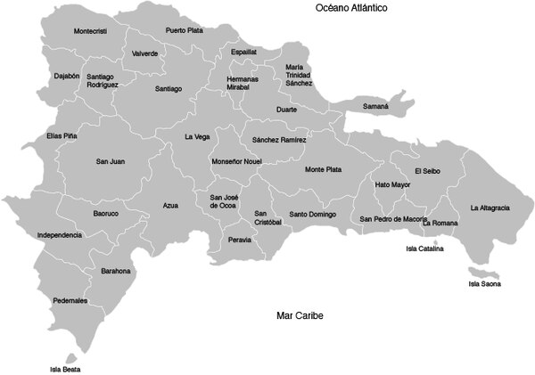 onde fica republica dominicana no mapa mundi