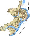 Mapa del Tehsil de Jhelum