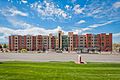 East Face of the Donna Garff Marriott Honors Residential Scholars Community on the University of Utah main campus