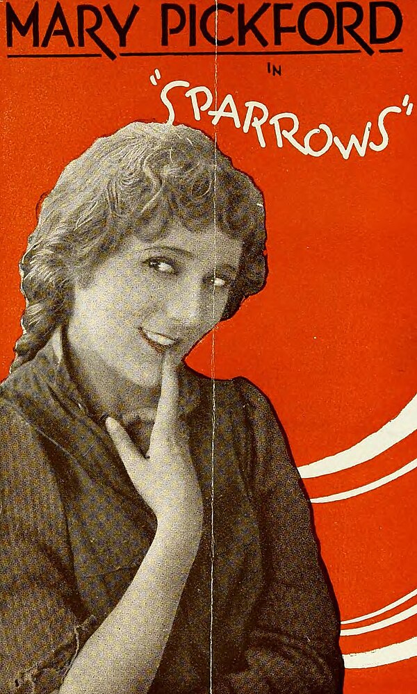 Sparrows cover art from United Artists Pressbook, 1926