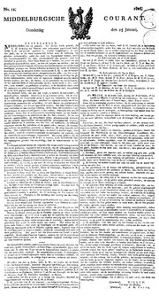 Миниатюра для Файл:Middelburgsche courant 25-01-1816 (IA ddd 010268076 mpeg21).pdf