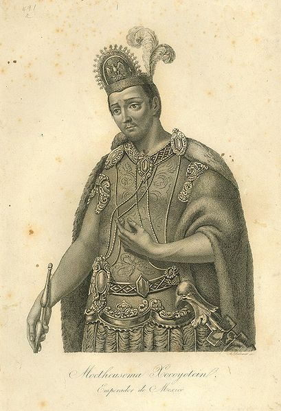 Depiction of Weyi Tlahtoani, or Emperor Moctezuma II of the Mexica