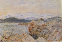 The Gulf Juan at Antibes Monet - Wildenstein 1996, 1180.png