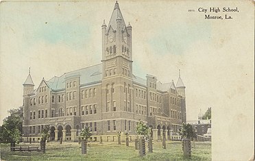 Monroe City High School Historic Postcard Face, dated 1907)