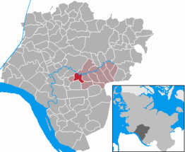 Kaart van Münsterdorf