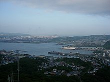 Vue du port de Muroran.