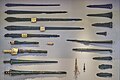 Mycenaean weapons, 16th cent. B.C. National Archaeological Museum, Athens.