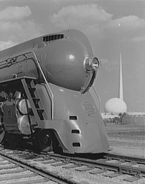 New York's 20th Century Limited Hudson 4-6-4 Streamlined Locomotive (c. 1939)