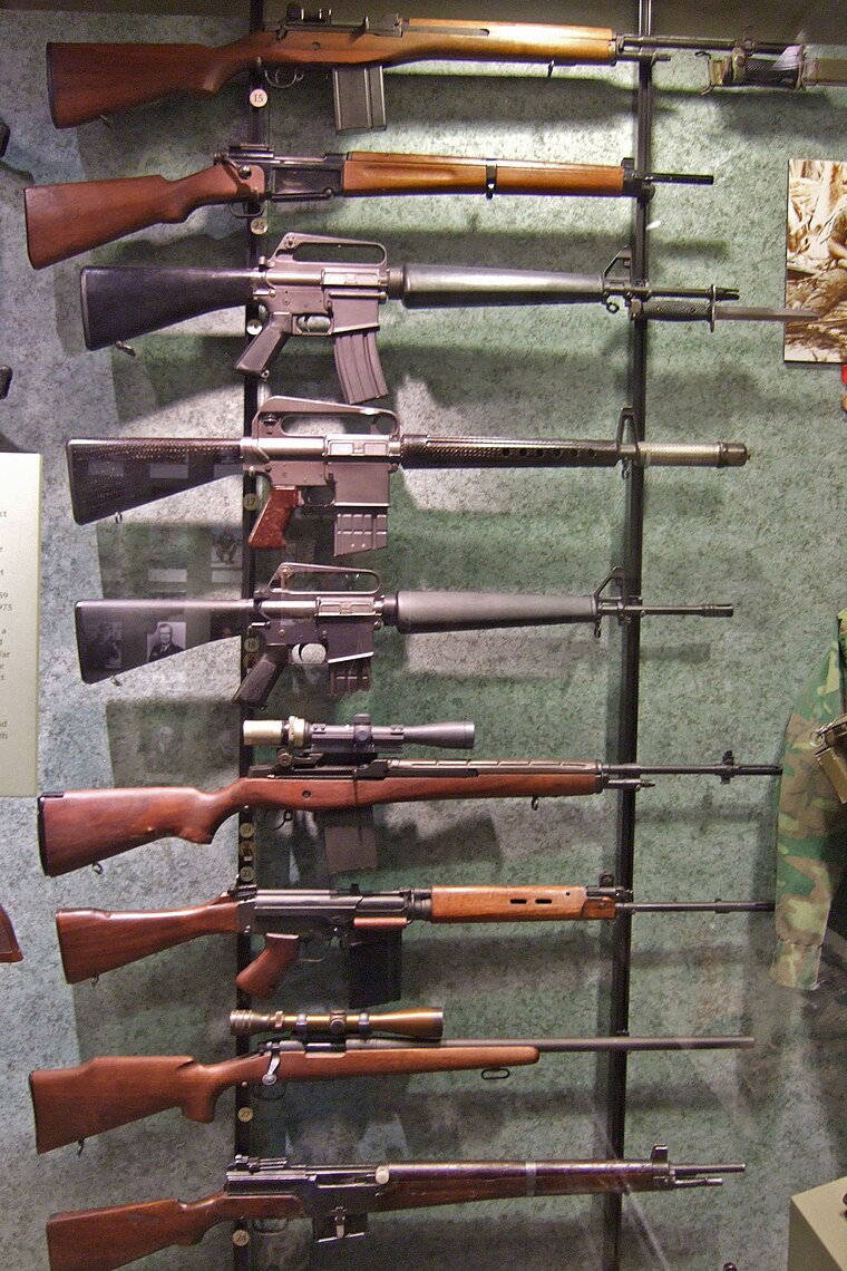 Weapons from Vietnam and Desert Storm at the National Firearms Museum.[14]