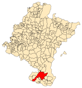 Locatie van Tudela