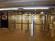 Underground entrance to the New York City Subway system NewYorkCitySubwayEntranceInterior.jpg