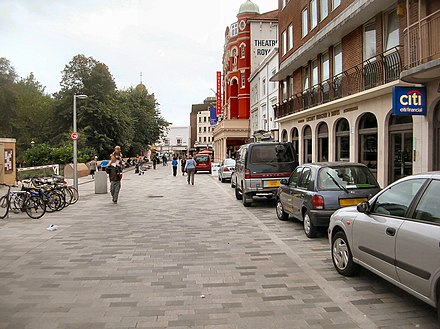 A shared space scheme in New Road, Brighton, United Kingdom