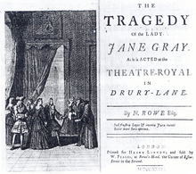 The Tragedy of Lady Jane Grey by Nicholas Rowe Nicholas Rowe 1736.png