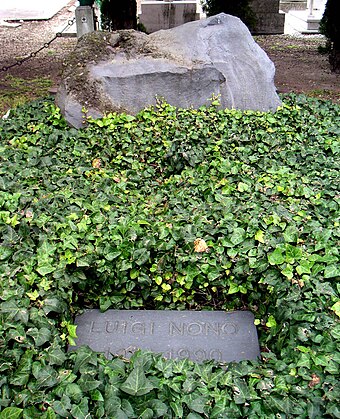 Grave of Nono in the San Michele Cemetery, Venice