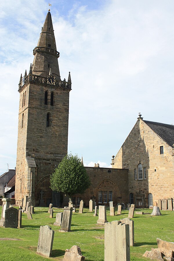 The imposing Old Church, Cupar, Fife