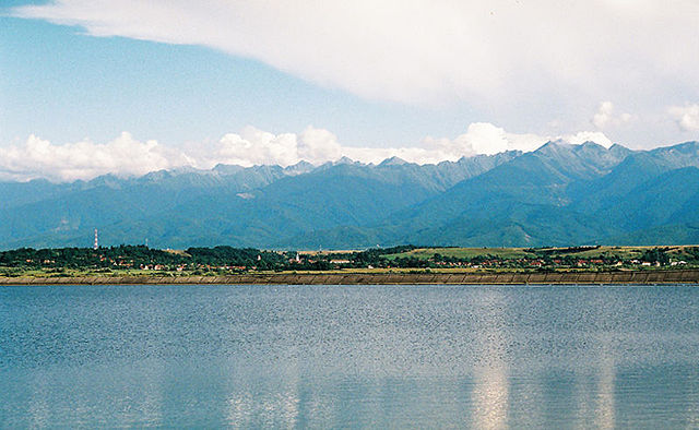 The Avrig reservoir on the Olt