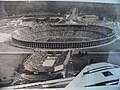 Rechteckige (Schwimmen) und ovale (Leichtathletik) Tribünen, Olympiastadion Berlin 1936