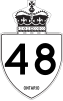 Motorvej 48 skjold