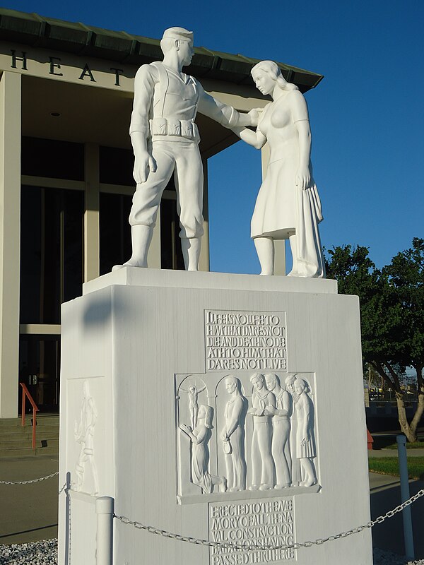 Monument to the Seabees at Naval Base Ventura County.