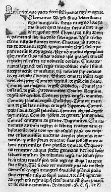 Fotografie a copiei a presupusului original al Pacta conventa ori Qualiter[1]