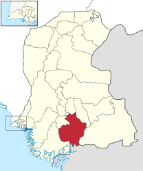 Distrito de Badin - Mapa