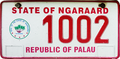 Palau license plate Ngaraard 20XX b.png