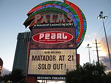 Palms roadside sign in 2010