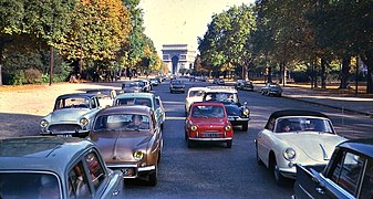 L'avenue Foch en 1962.