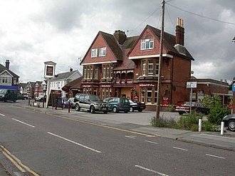 The former Sea View public house, built in 1861 in 2009. It has since been bulldozed. Parkstone, The Sea View - geograph.org.uk - 1389849.jpg