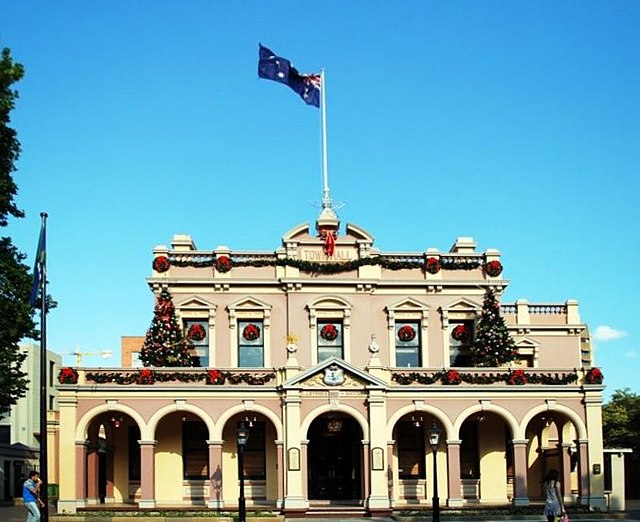 Parramatta Town Hall, the seat of the council since 1883