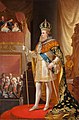 امپراتور پدرو دوم برزیل با عصای سلطنتی بلند و مزین