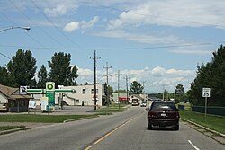 Pelican Lake Wisconsin Downtown North July 2011 US 45.jpg