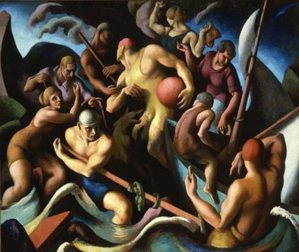 Thomas Hart Benton, People of Chilmark (Figure Composition), 1920, Hirshhorn Museum and Sculpture Garden, Washington, DC