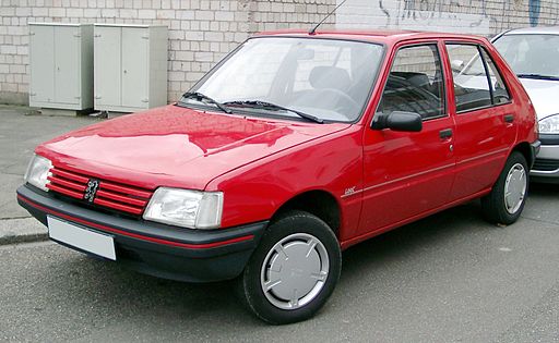 Peugeot 205 red