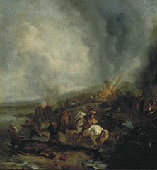 Soldiers Plundering a Village