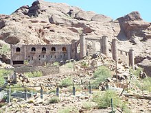 The Camelback Castle/Copenhaver Castle in Phoenix, Arizona. Phoenix-Camelback Castle-1967-1.JPG