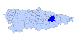 Extensión del concejo en el Principado de Asturias