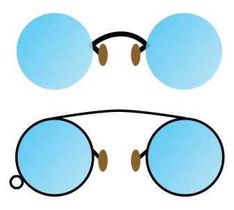 File:Pince-nez.svg