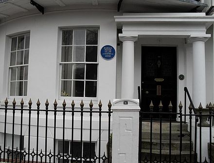 Pinter's home in Ambrose Place, Worthing, where he wrote The Homecoming